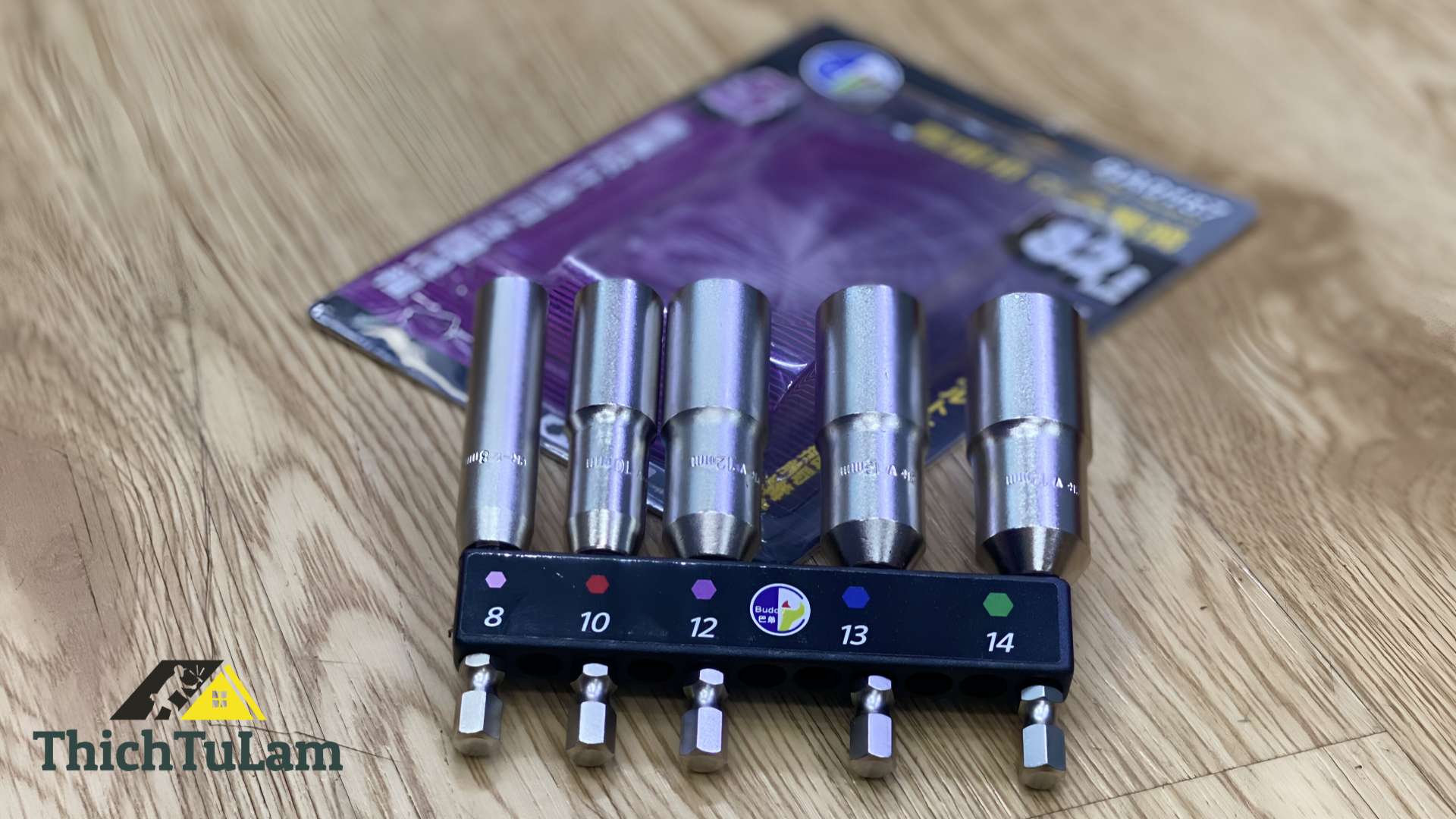 Bộ đầu tuýp 5 chi tiết  dành cho máy bắn vít Buddy BA0167