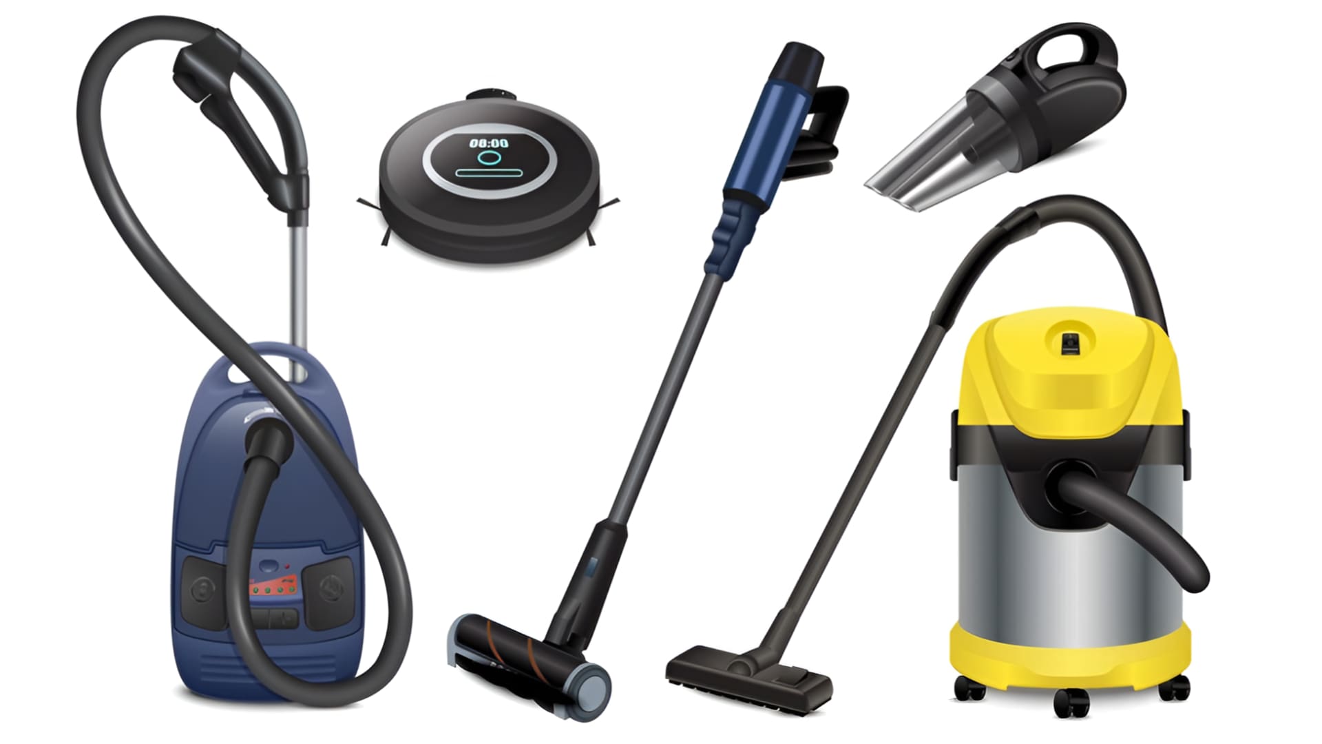 Các Loại Máy Hút Bụi Phổ Biến Trên Thị Trường