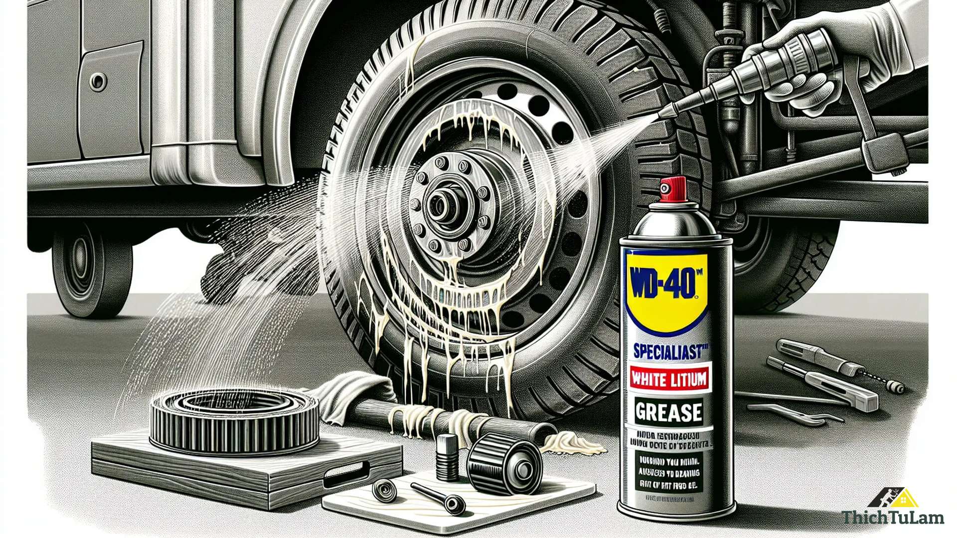 Cách sử dụng dung dịch WD-40® Specialist™ Wahite Lithium Grease