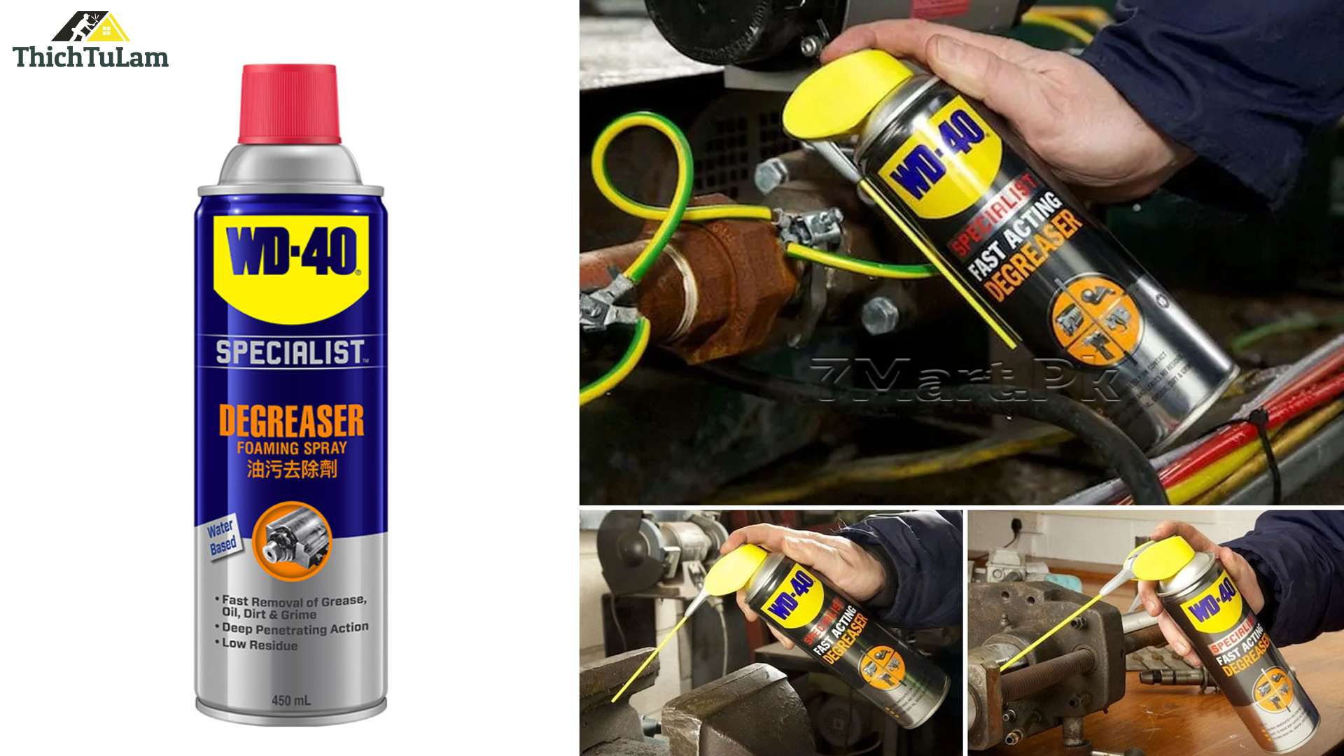 CHẤT TẨY NHỜN ( FAST ACTING DEGREASER ) WD-40 450ML 350030