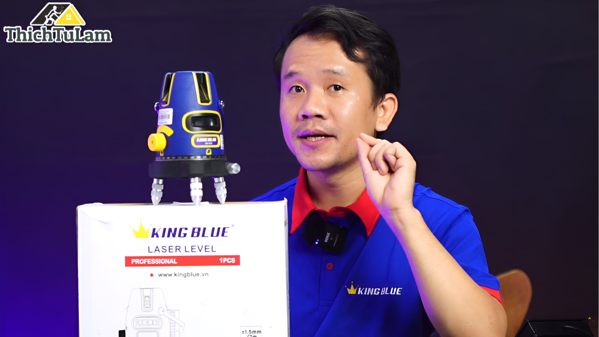 Đánh giá máy cân mực lazer 5 tia xanh KINGBLUE KB-05X