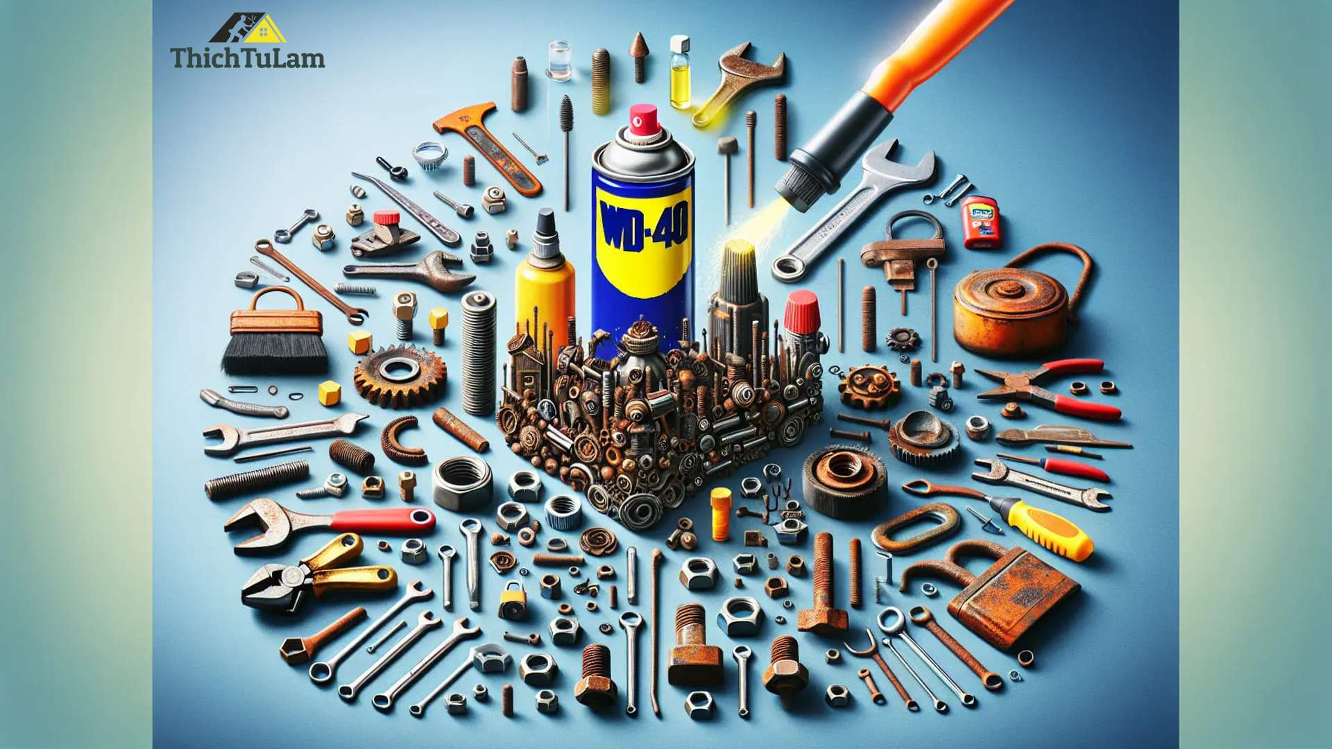 Đánh giá WD-40 trong sửa chữa đồ dùng rỉ sét trong nhà