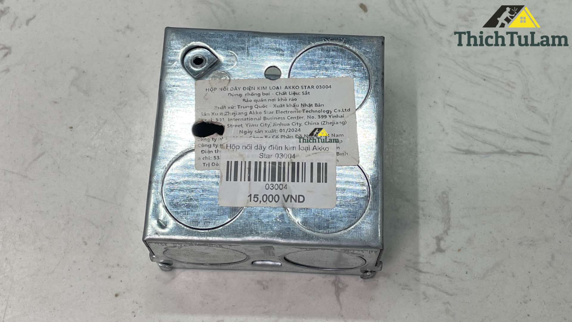 Hộp nối dây điên kim loại AKKO STAR 03004