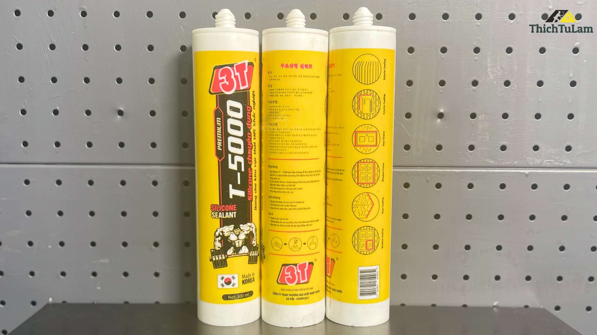 Keo silicone chịu môi trường khắc nghiệt  màu đen T5000 cao cấp 3T-5000D