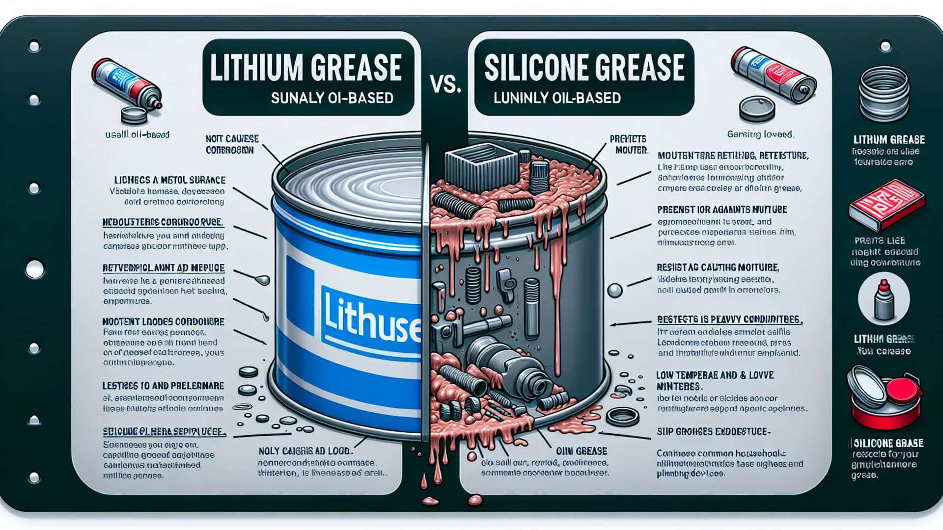 Khác biệt giữa mỡ lithium và mỡ silicone