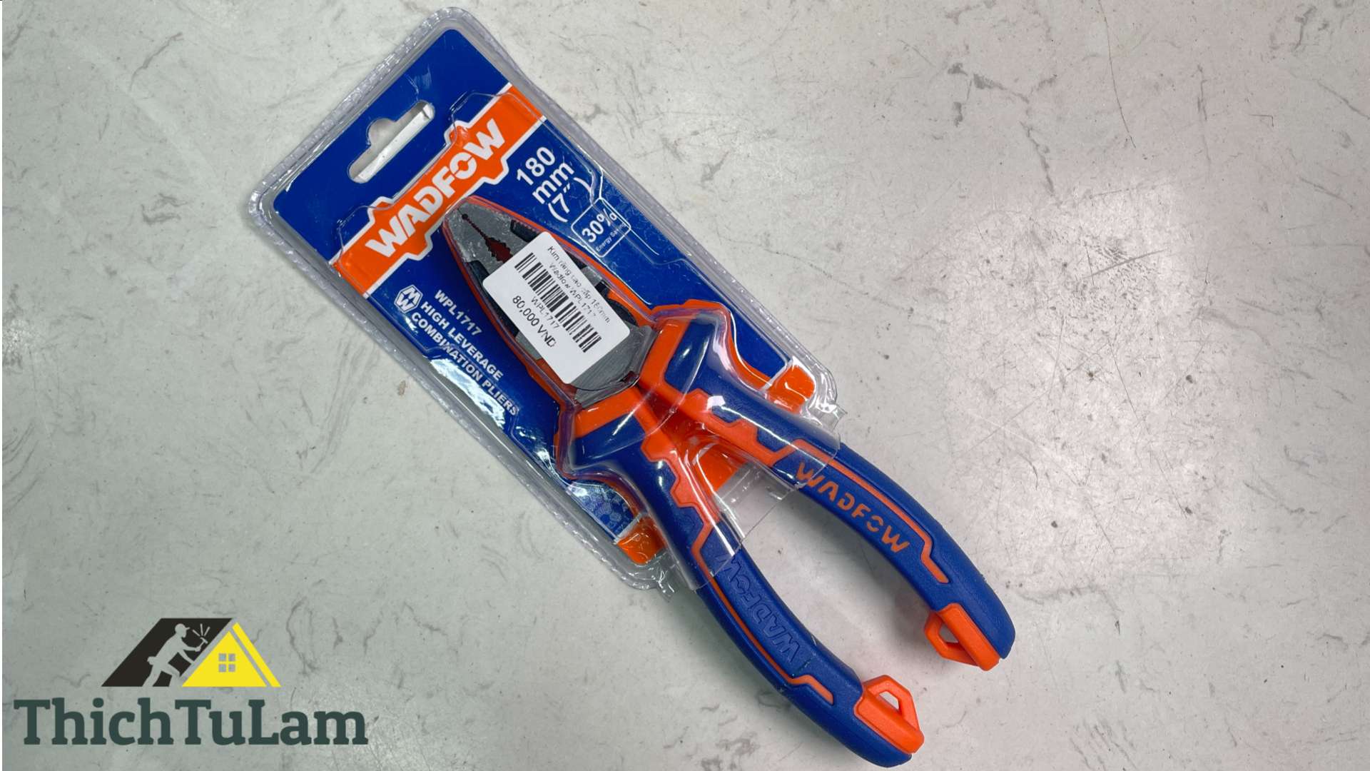 Kìm cắt cộng lực cao cấp 180mm Wadfow WPL1717