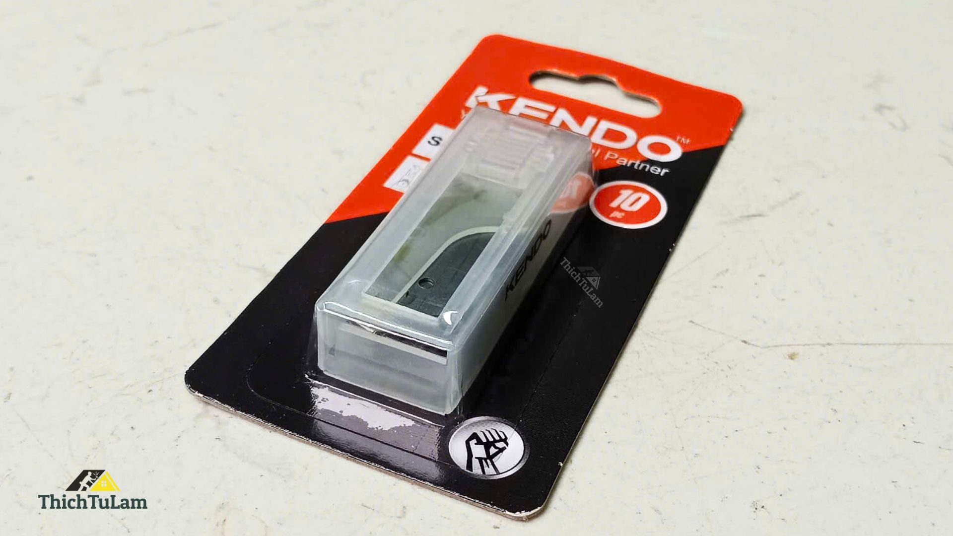 Lưỡi dao móc bằng thép SK5 (10 cáibộ) Kendo 30657