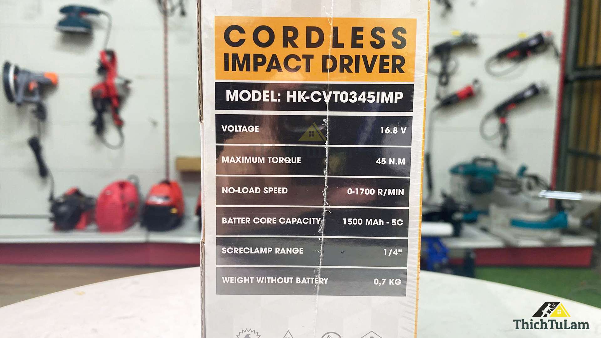 Máy bắt vít pin 16.8V 45Nm Hukan HK-CTV0345IMP