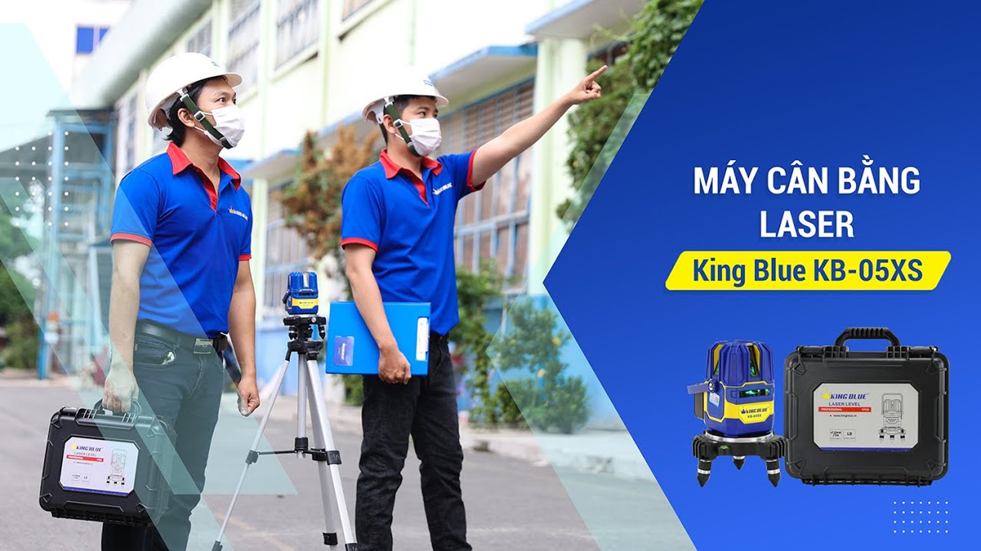 MÁY CÂN MỰC TIA LASER 5 TIA XANH KINGBLUE KB-05XS