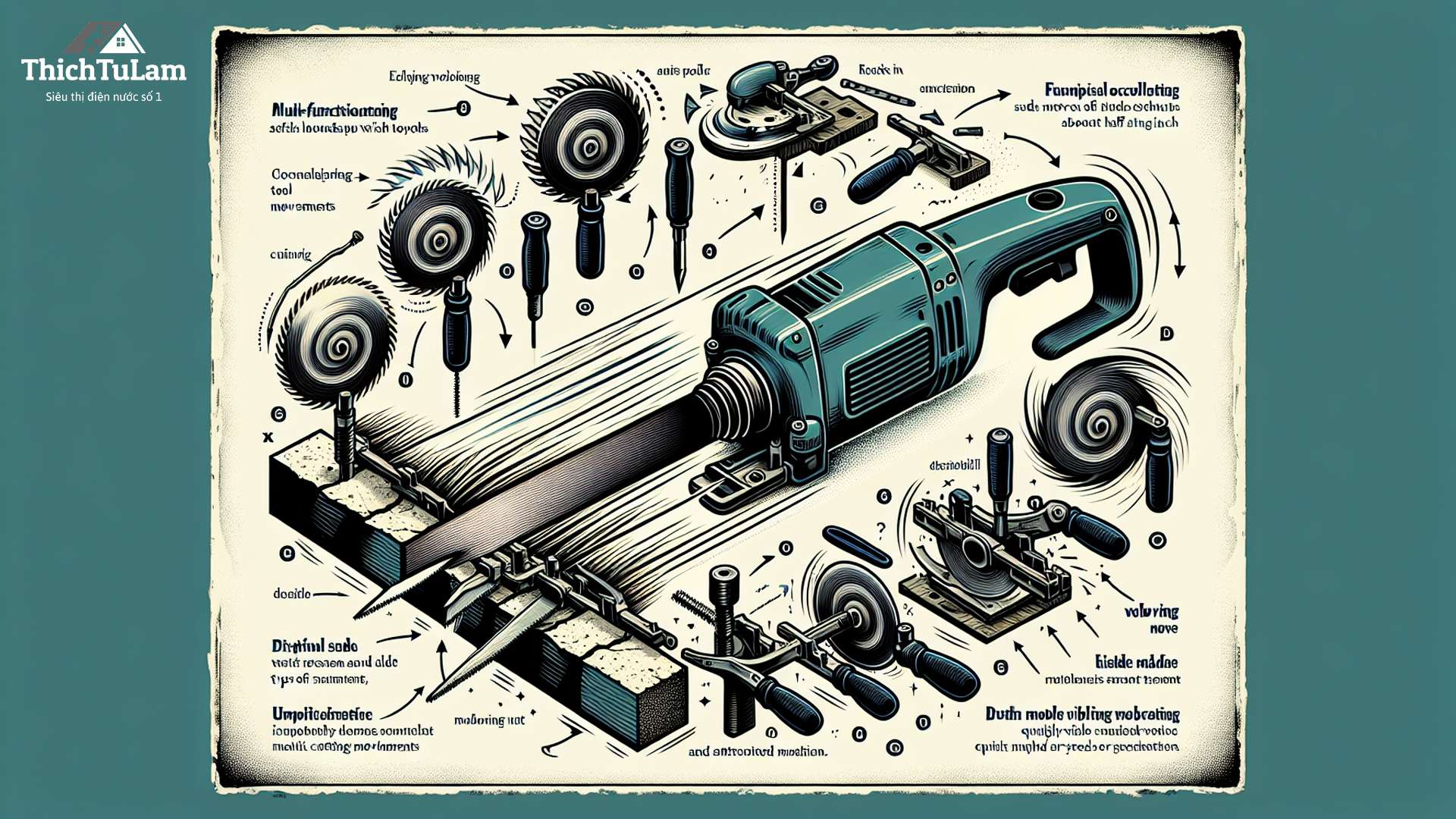 Máy cắt rung đa năng: Công cụ hữu ích cho thợ thầy