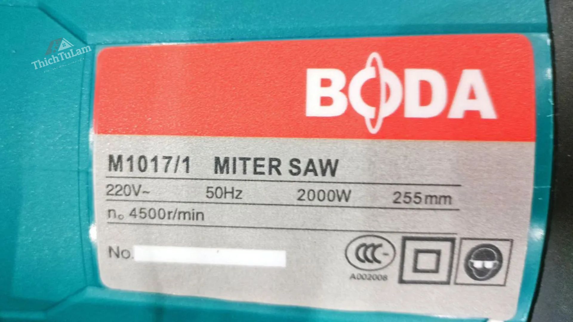 Máy cắt nhôm trượt 2000W 255-260mm BODA M1017
