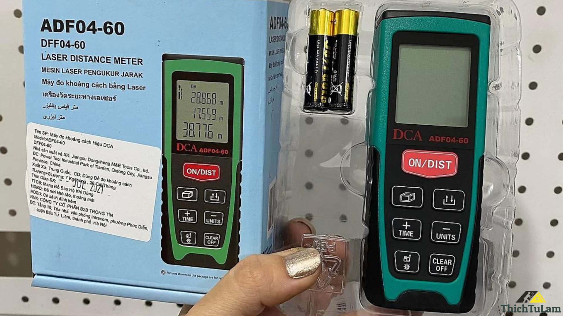 Máy đo khoảng cách laser 60m DCA ADF04-60