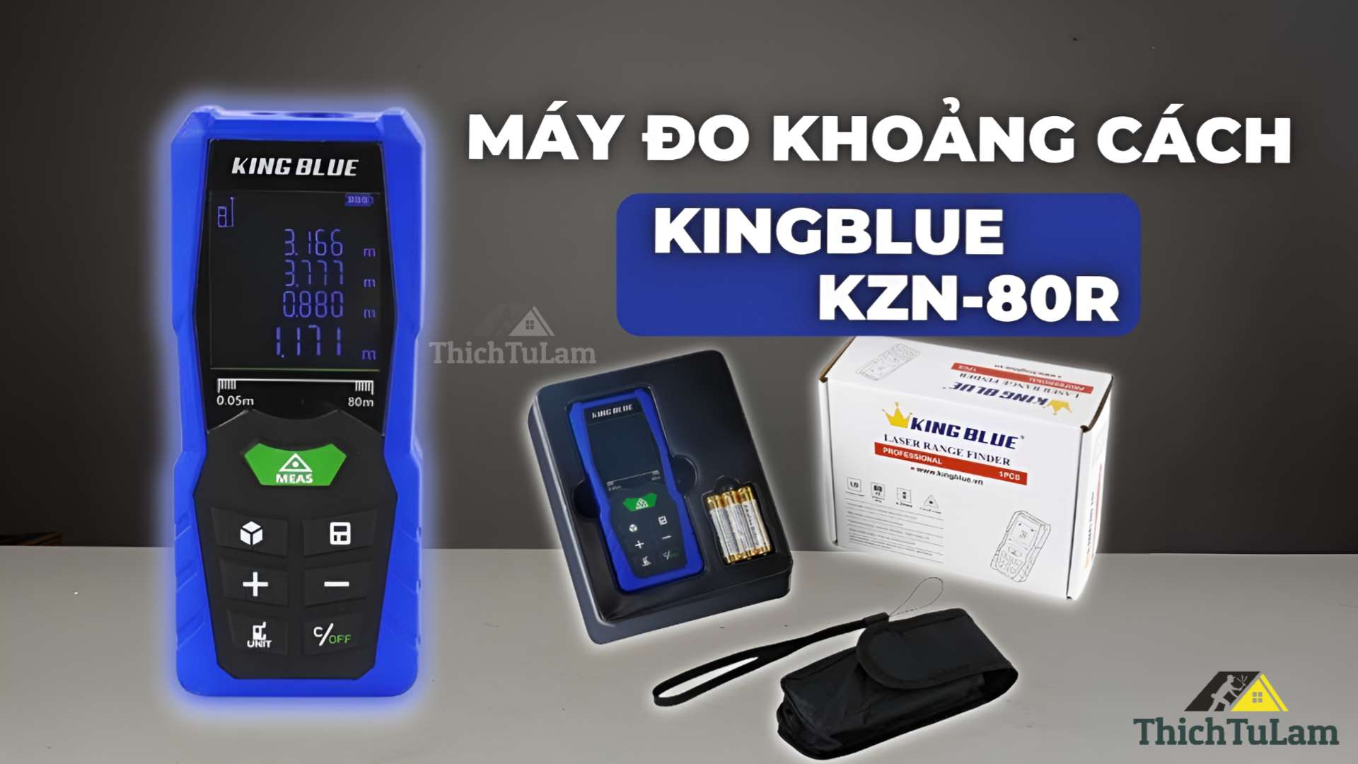 Máy đo khoảng cách Laser xanh Kingblue KNZ-80R