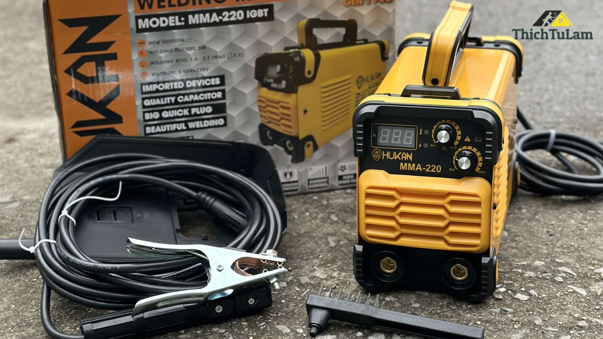 Máy hàn điện tử Hukan MMA220 IGBT 