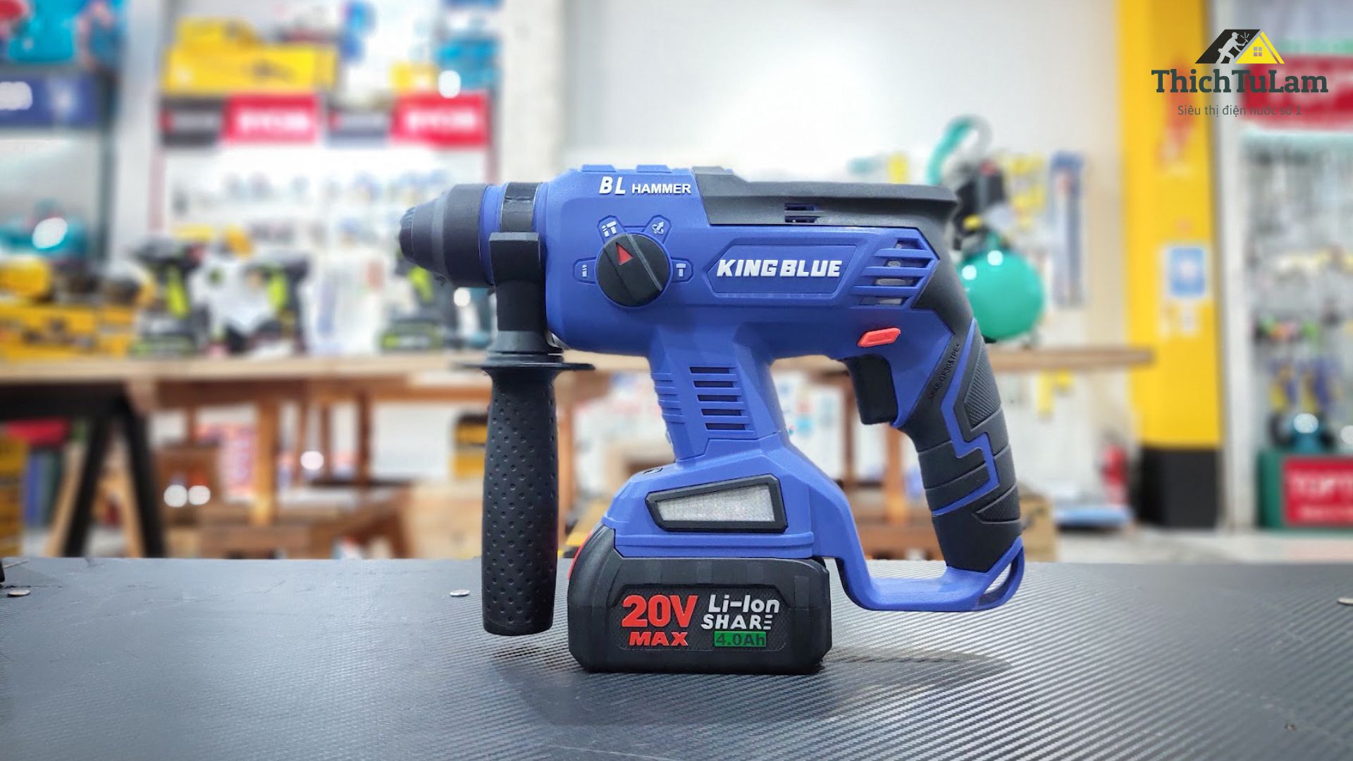 Máy khoan bê tông pin 20V Kingblue KB20QF2 (Chân pin Bosch)