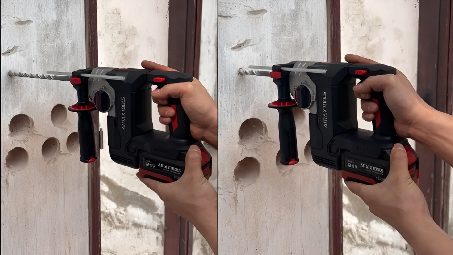 Đánh giá máy khoan bê tông pin Amaxtools