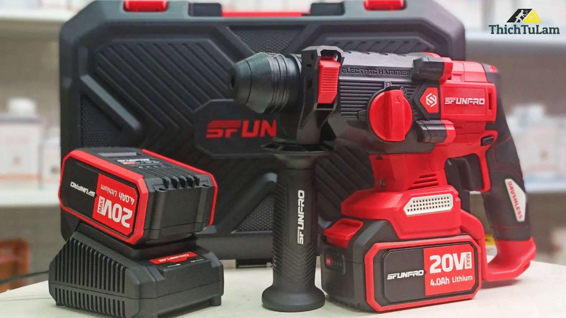 Máy Khoan Bê Tông Pin Sfunpro S20DCD26A