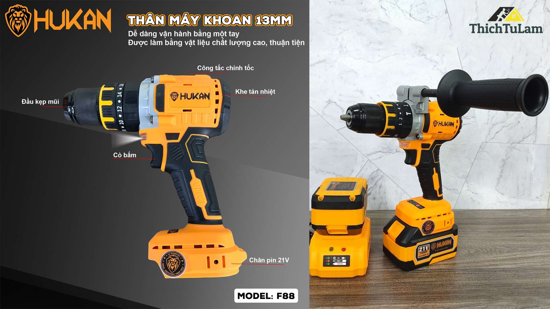 Máy Khoan Hukan F88