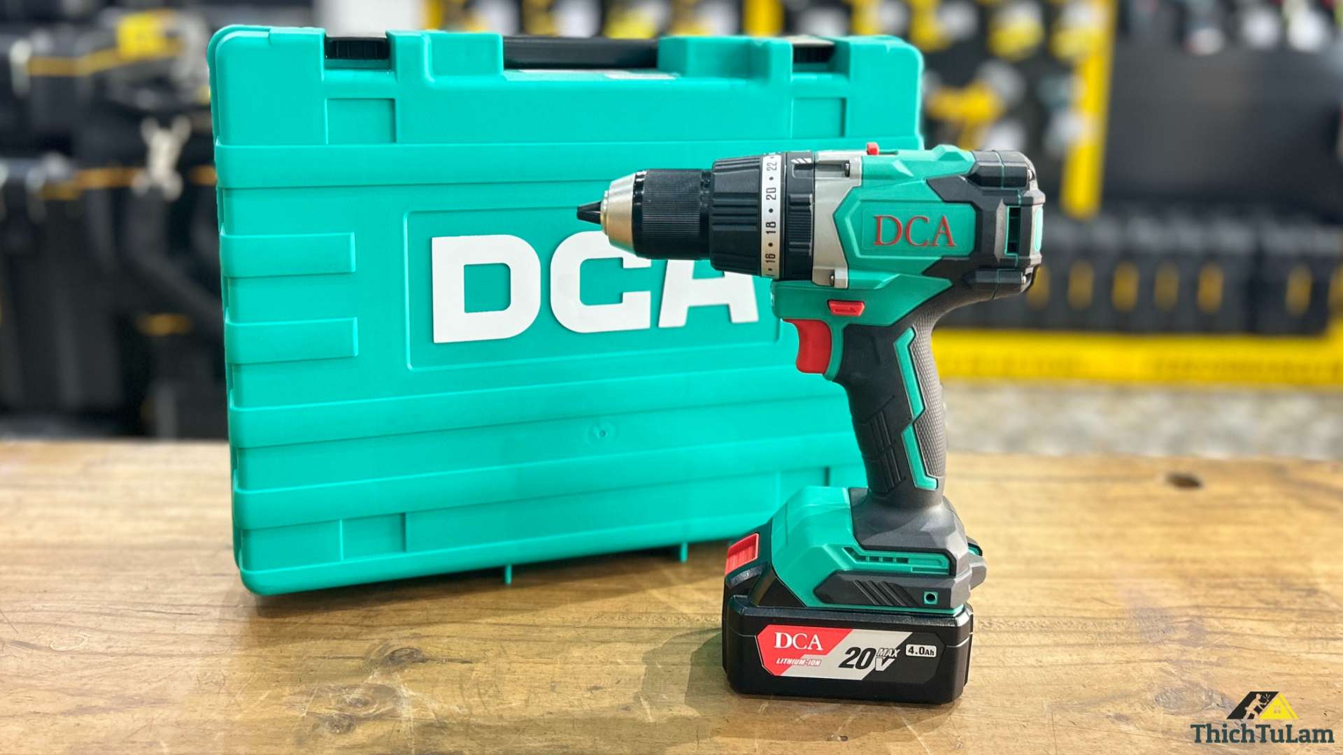 Bộ máy khoan 20V + 1 pin 4Ah 120Nm DCA ADJZ03-13DM