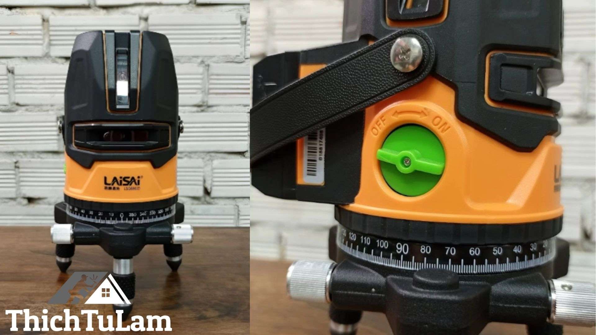 Máy cân mực laser 5 tia xanh Laisai LSG6860D