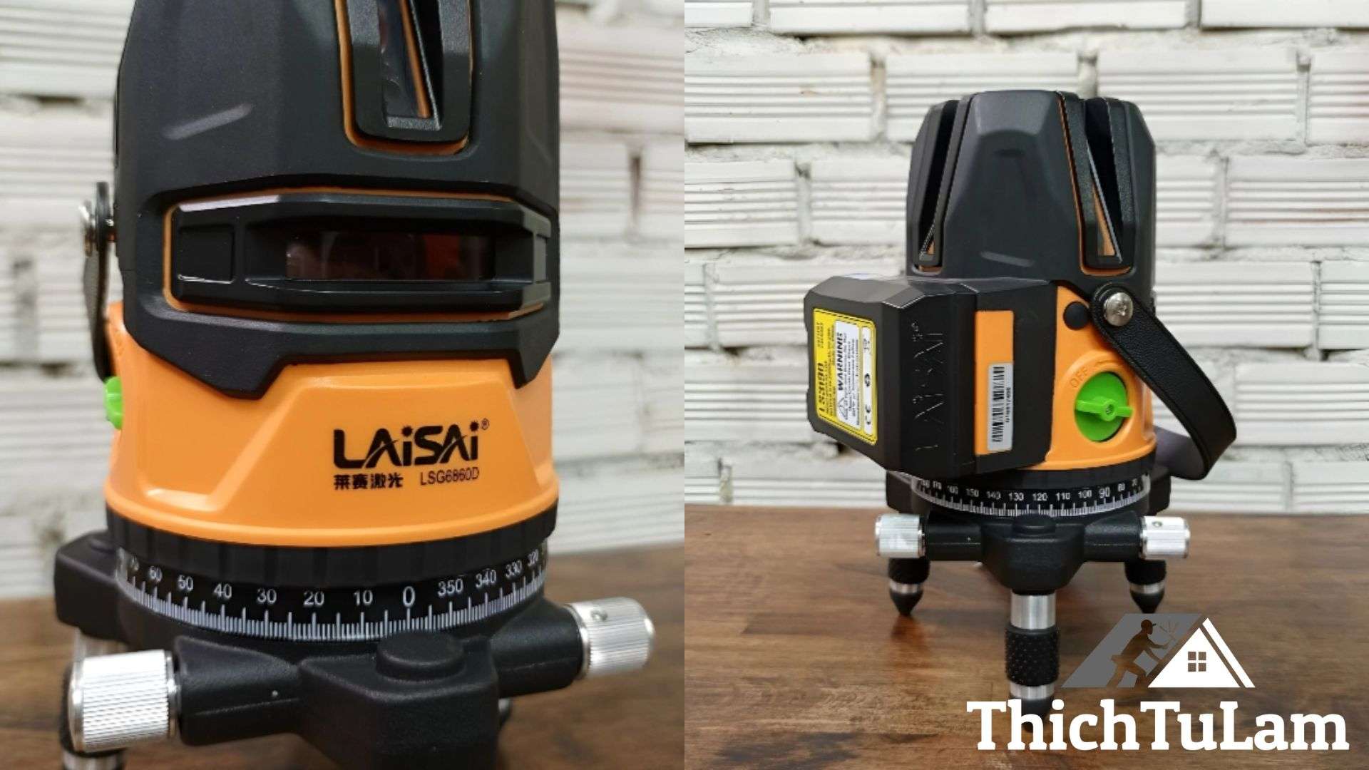 Máy cân mực laser 5 tia xanh Laisai LSG6860D