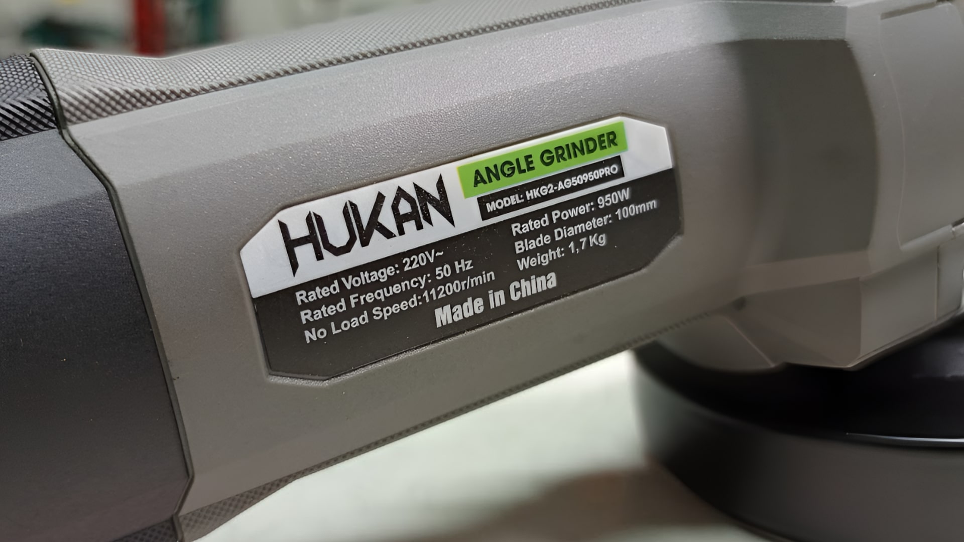 Máy mài công tắc trượt 100mm 950W Hukan HKG2-AG50950PRO