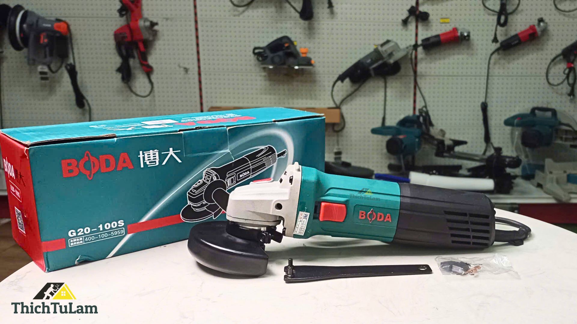Máy mài góc điện 1020w đĩa 100mm BODA G20-100S