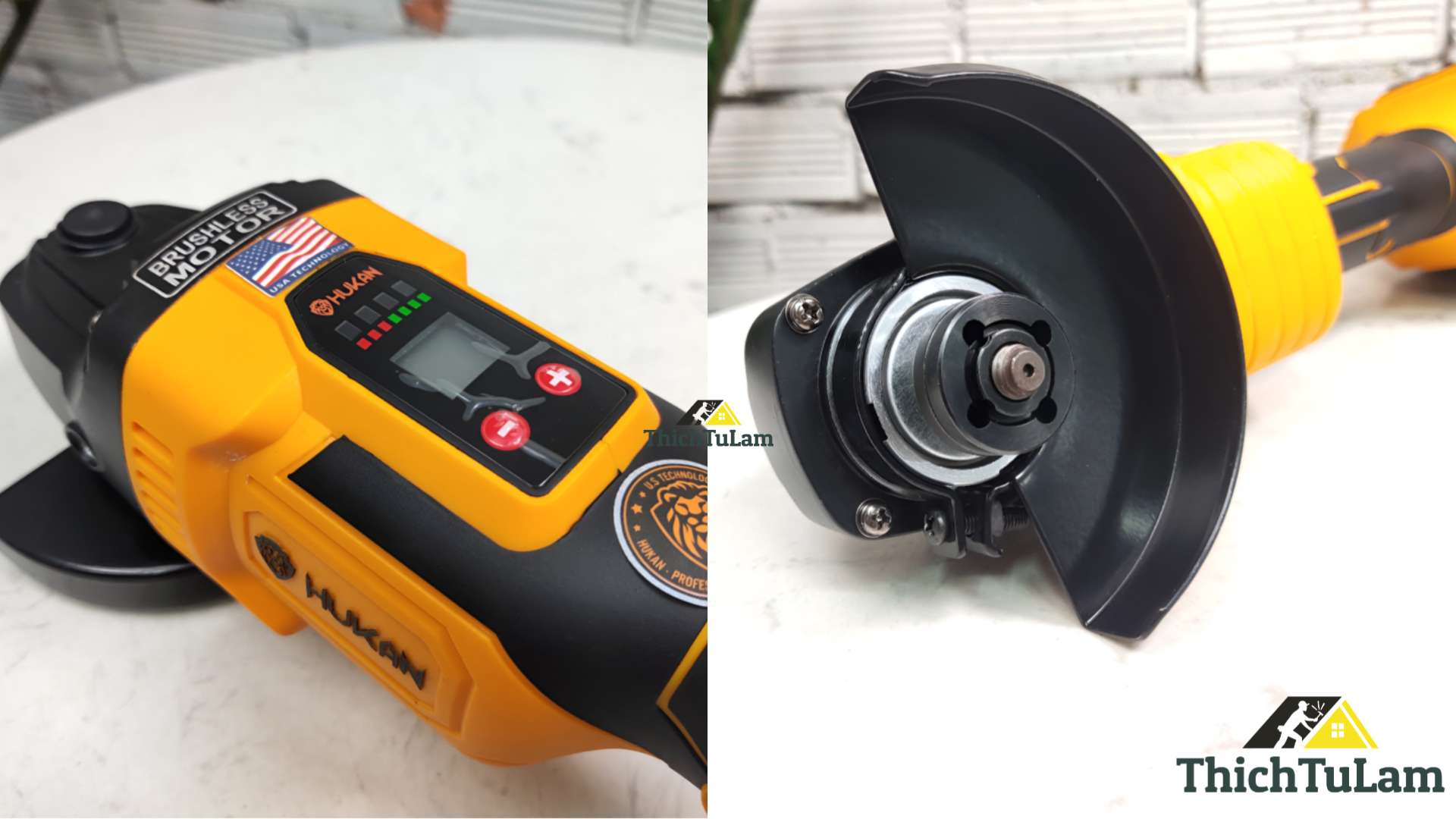 Máy mài góc pin Hukan HK-AG8300BL