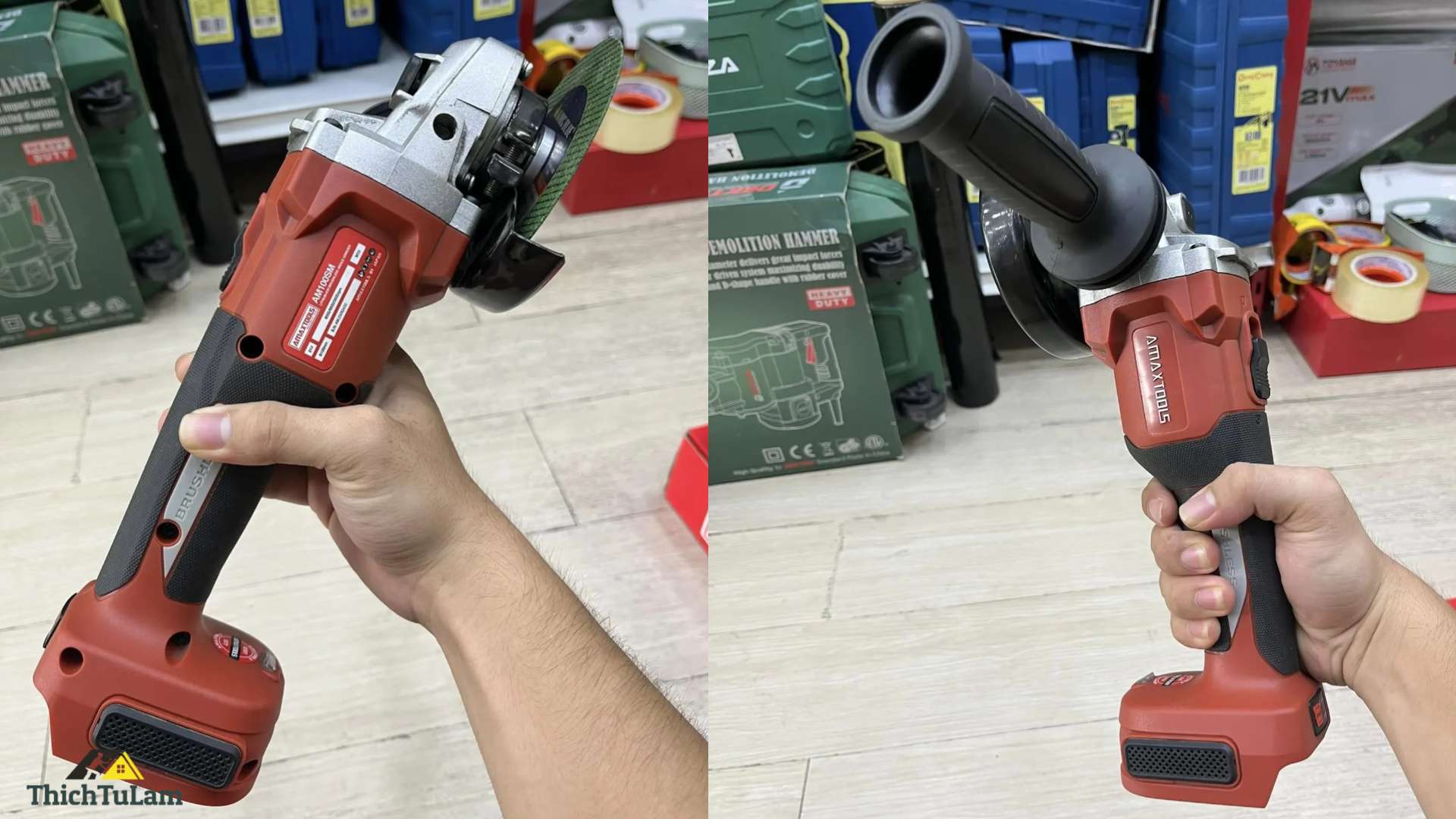 Máy mài góc pin Amaxtools AM100SM