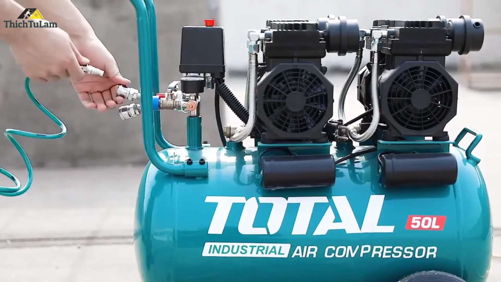 Máy nén khí không dầu BH 3 THÁNG Total TCS2150502/TCS2150502T