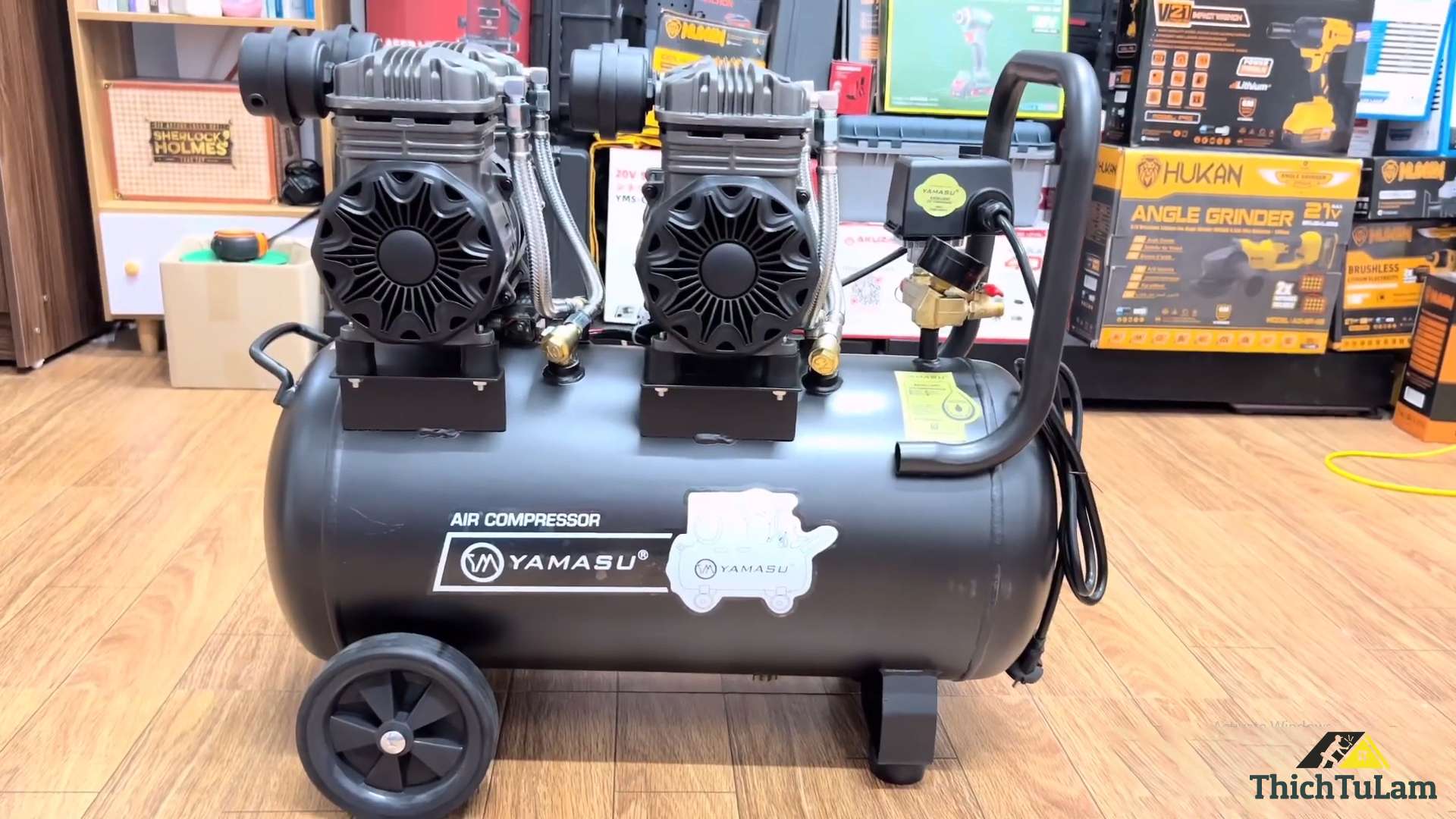 Máy nén khí không dầu tua nhanh 50L Yamasu YMS-50N-2