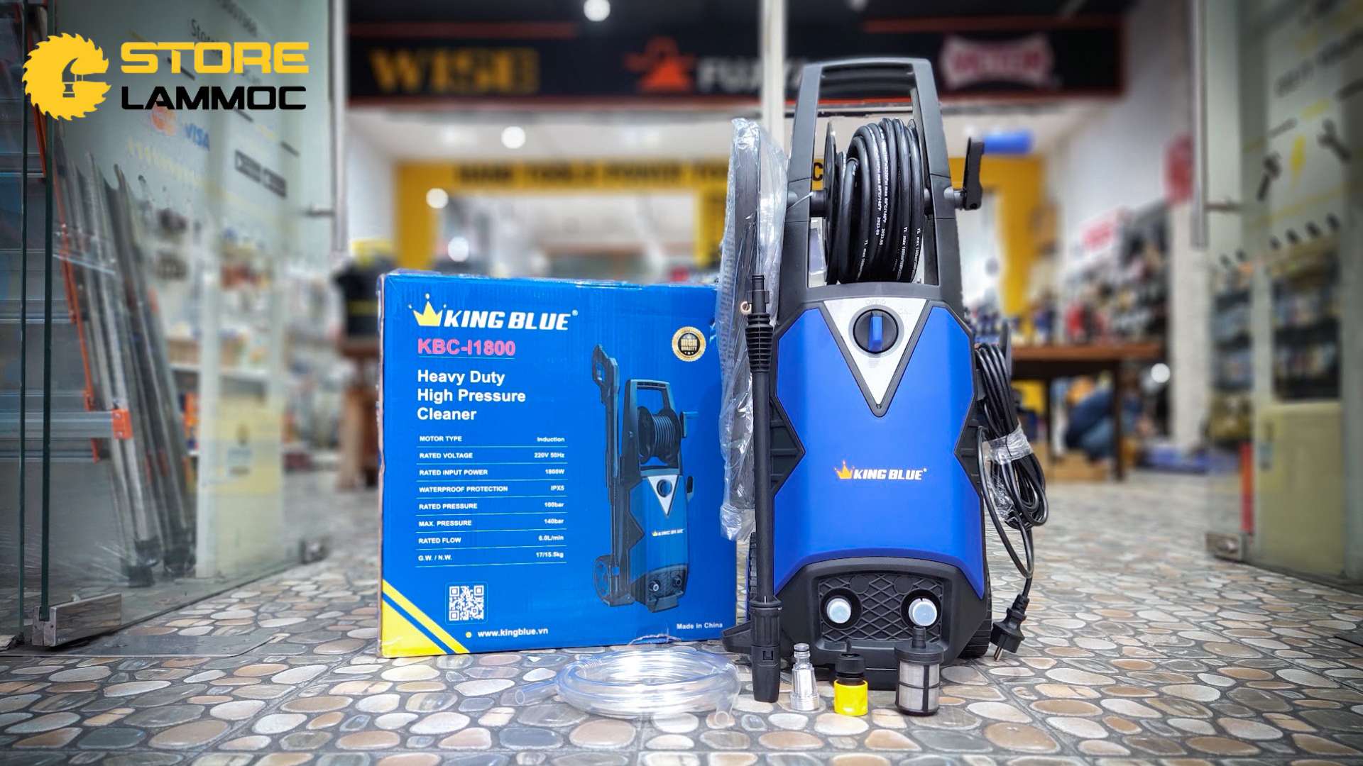 máy rửa xe Kingblue KBC-I1800