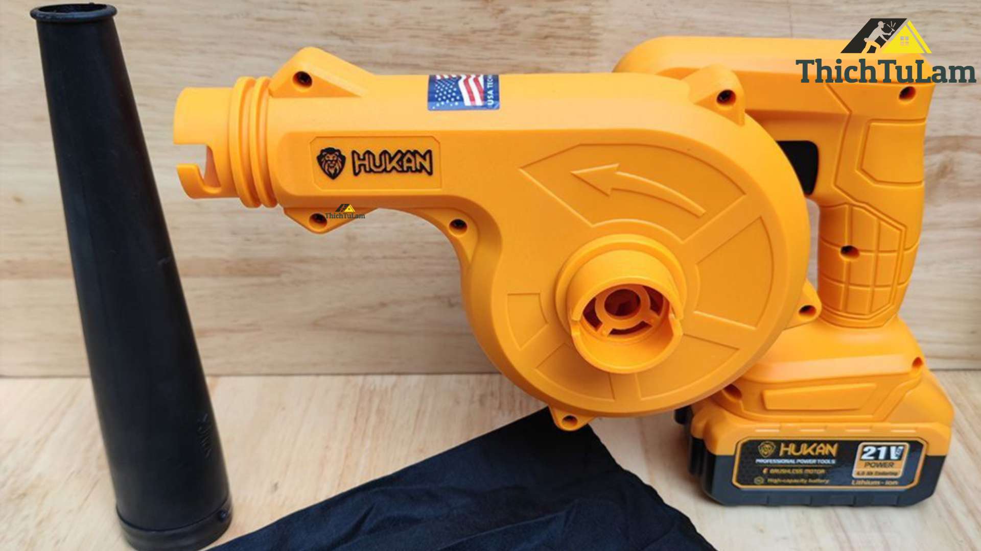 Máy thổi bụi pin 21V Hukan HK-755 Lion