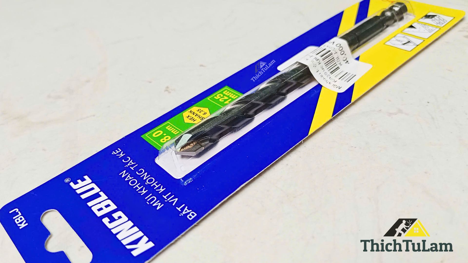 Mũi khoan tường không tắc kê Kingblue KBLJ-08x125