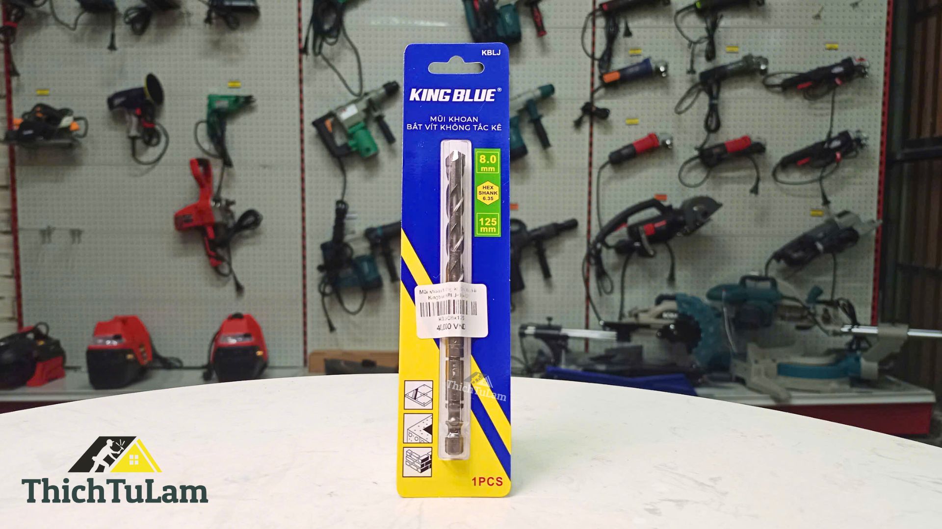 Mũi khoan tường không tắc kê Kingblue KBLJ-08x125