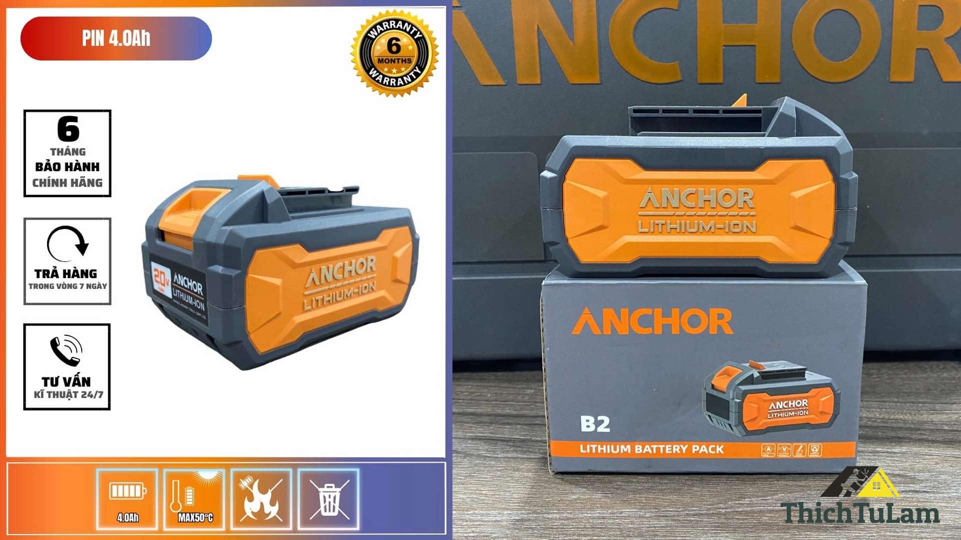 Pin 20V Anchor