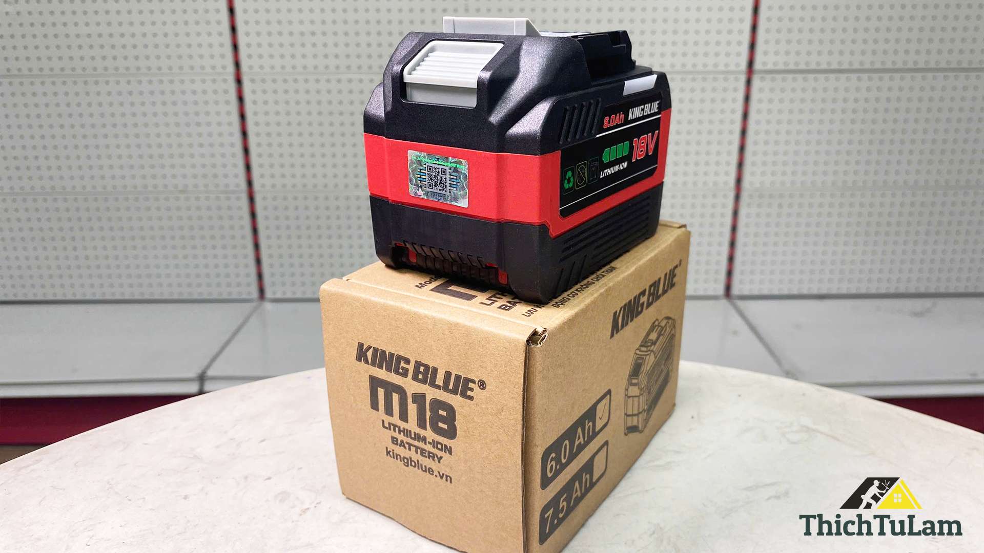 Pin 6.0Ah chân Makita Kingblue MP6018