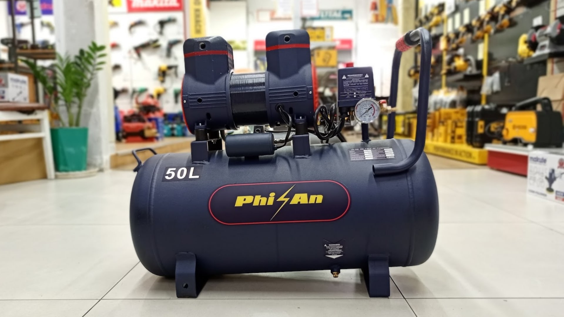 Máy nén khí không dầu 50 lít Phi An PA50L