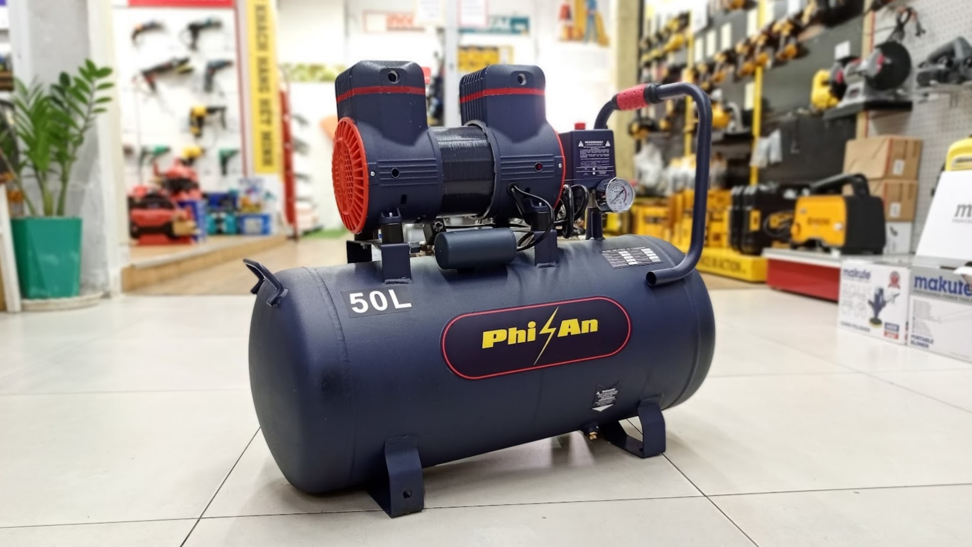 Máy nén khí không dầu 50 lít Phi An PA50L