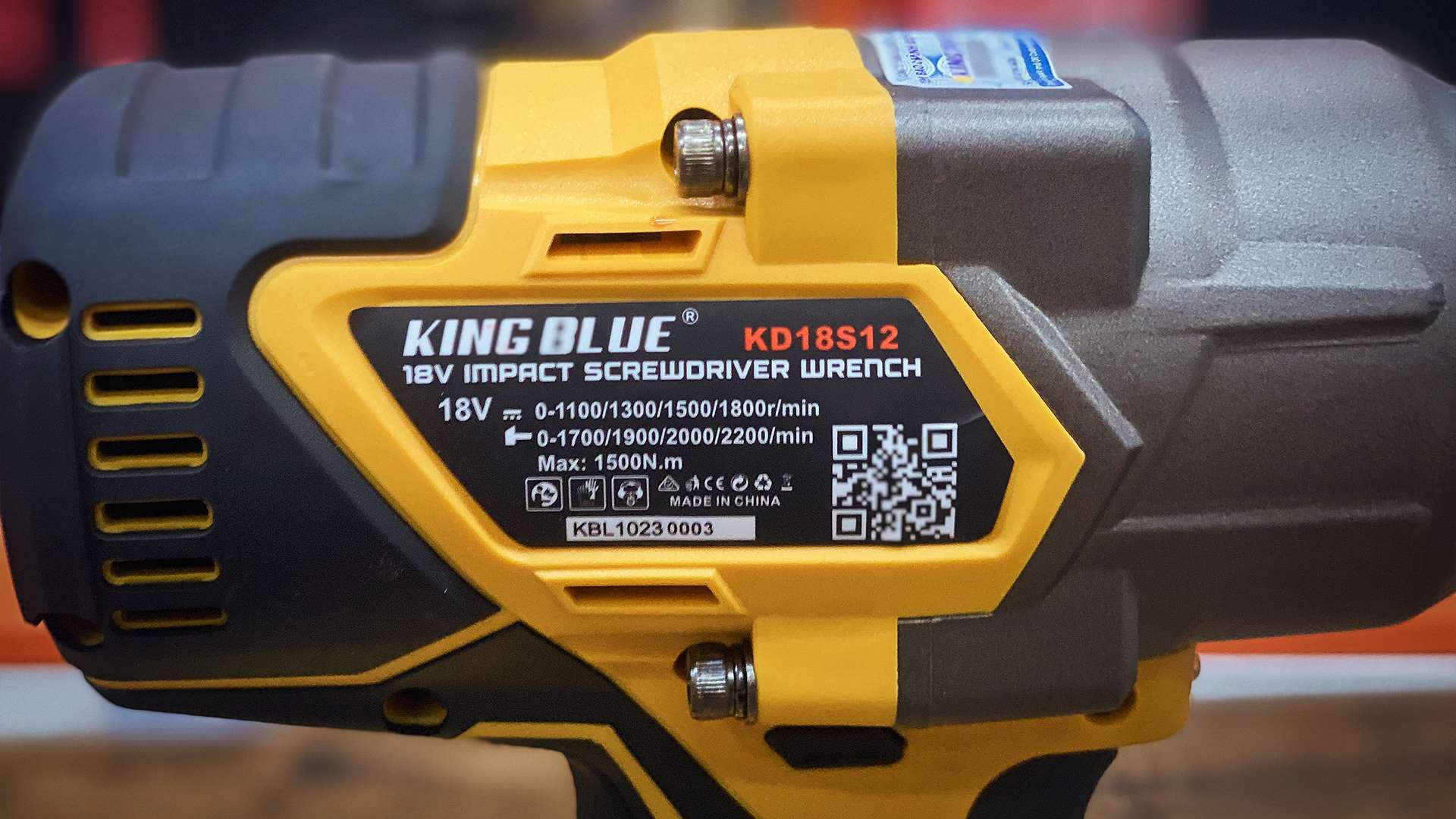 Thân máy bắn bu lông 18V Kingblue KD18S12 (Chân pin Dewalt)