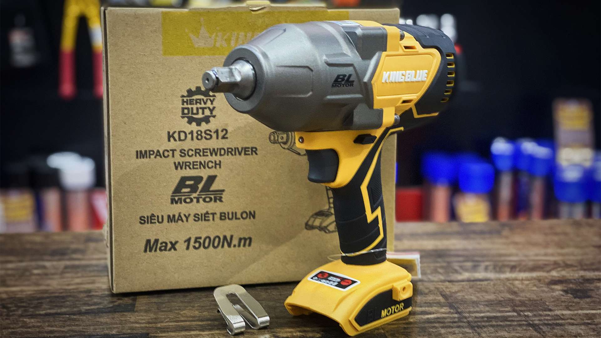 Thân máy bắn bu lông 18V Kingblue KD18S12 (Chân pin Dewalt)