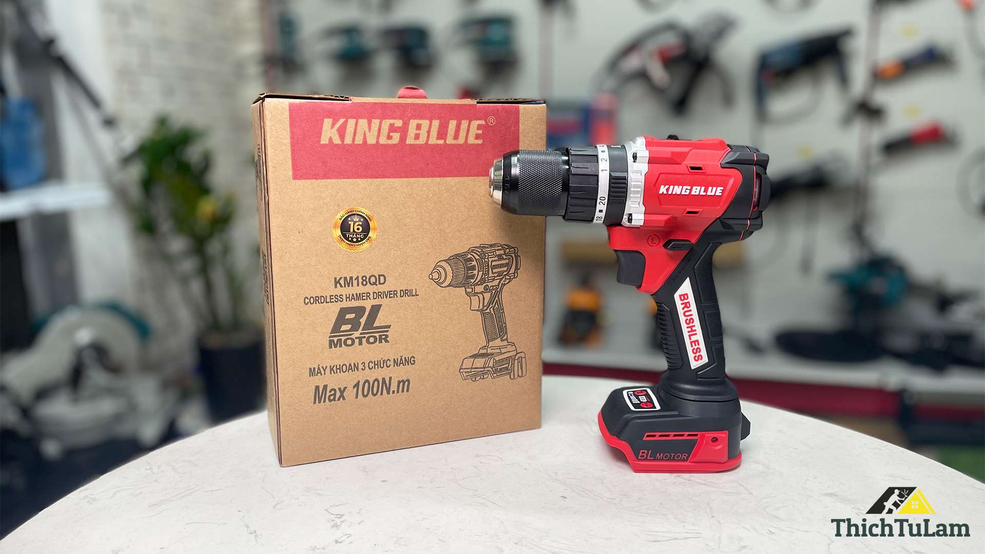 Thân máy khoan pin Makita 18V 3 chức năng Kingblue KM18QD
