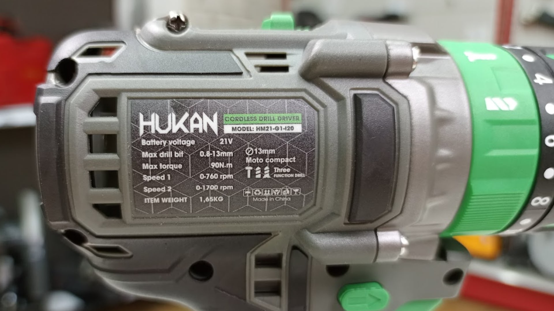 Thân máy khoan pin 21v Hukan HK-HM21-G1-I20