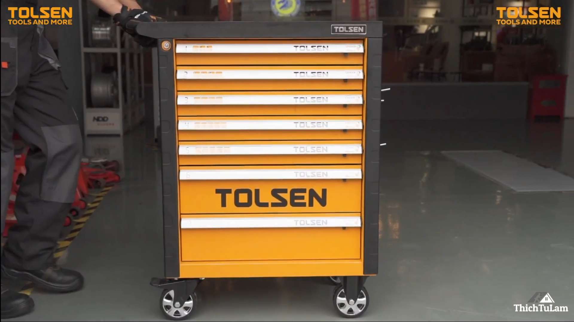Tủ đồ nghề có bánh xe 175 chi tiết Tolsen 85410