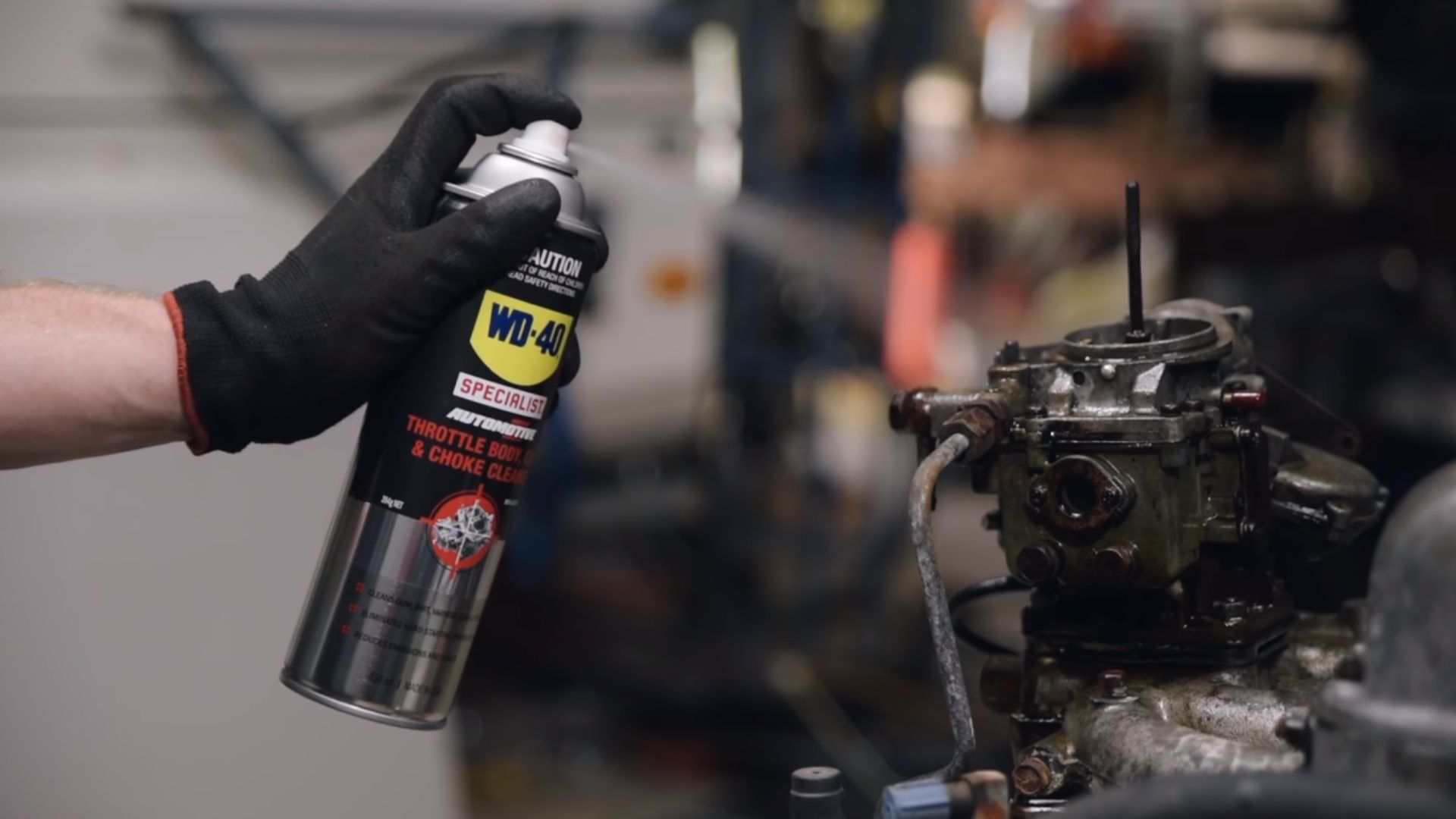 Dung dịch tẩy rửa bộ chế hòa khí 450ml (Throttl, Carb, Choke Cleaner) WD-40 351051