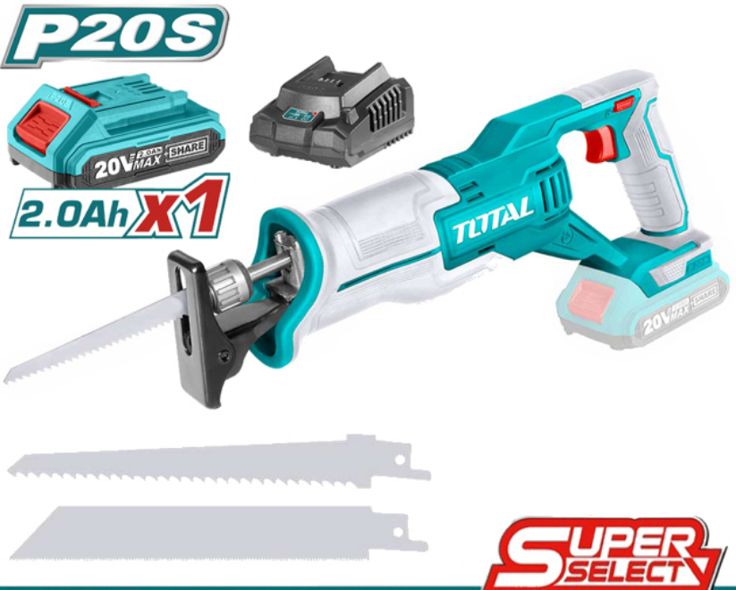 Máy cưa kiếm dùng pin 20V Total TRSLI11521