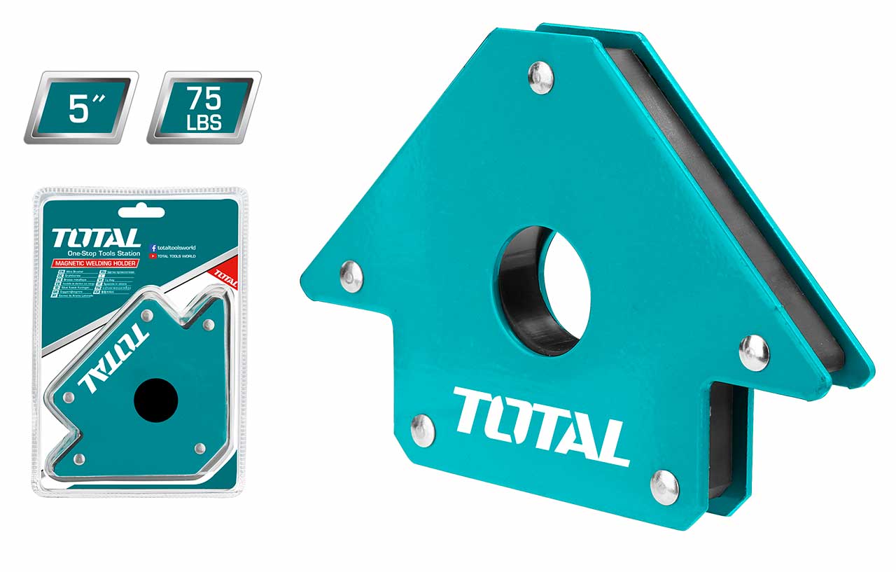 Ke góc nam châm hàn 3 góc 5 inch Total TAMWH75052