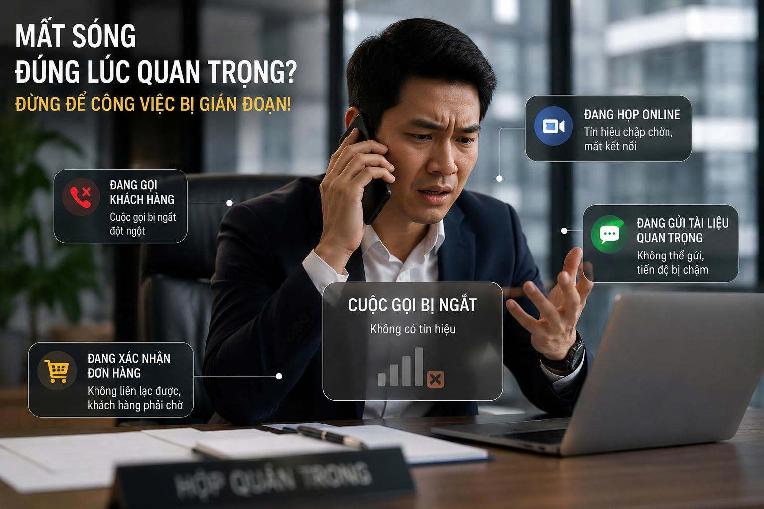 Đâu là lý do nhiều văn phòng luôn gặp tình trạng sóng yếu?