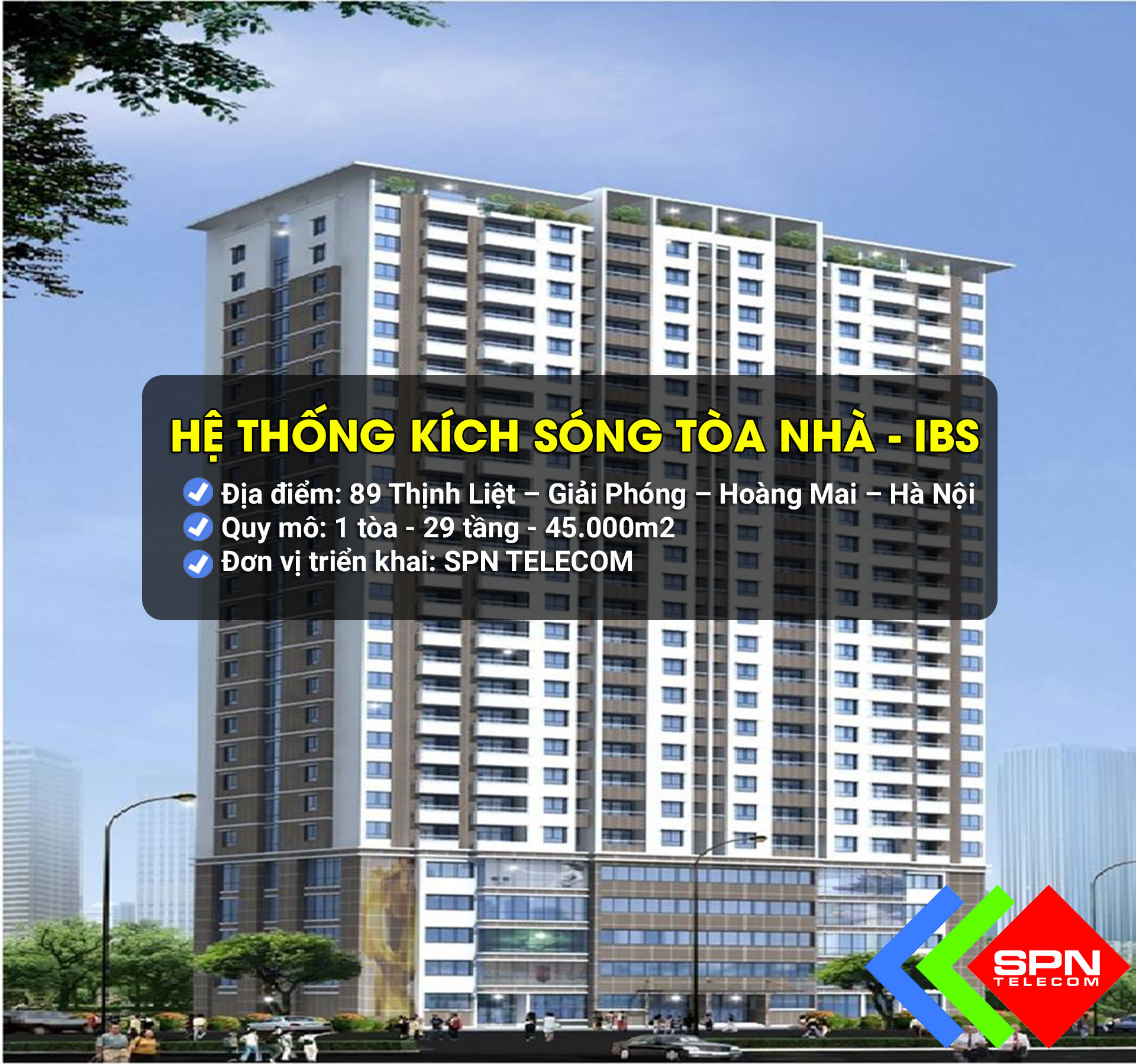 Hệ Thống Kích Sóng Tòa Nhà Hồng Hà Tower