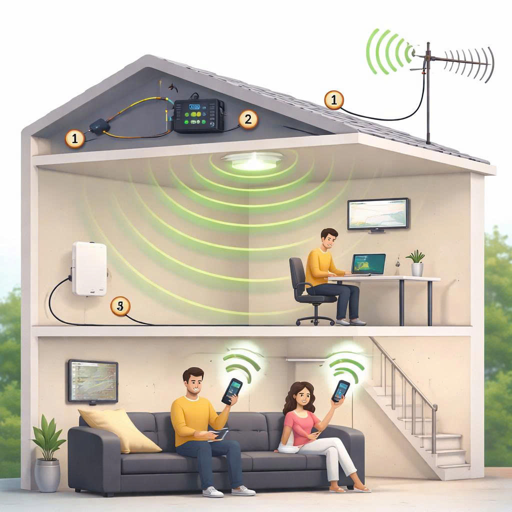 Kích Sóng Điện Thoại - Cách Tiếp Cận Kỹ Thuật Để Cải Thiện Tín Hiệu Di Động Trong Nhà